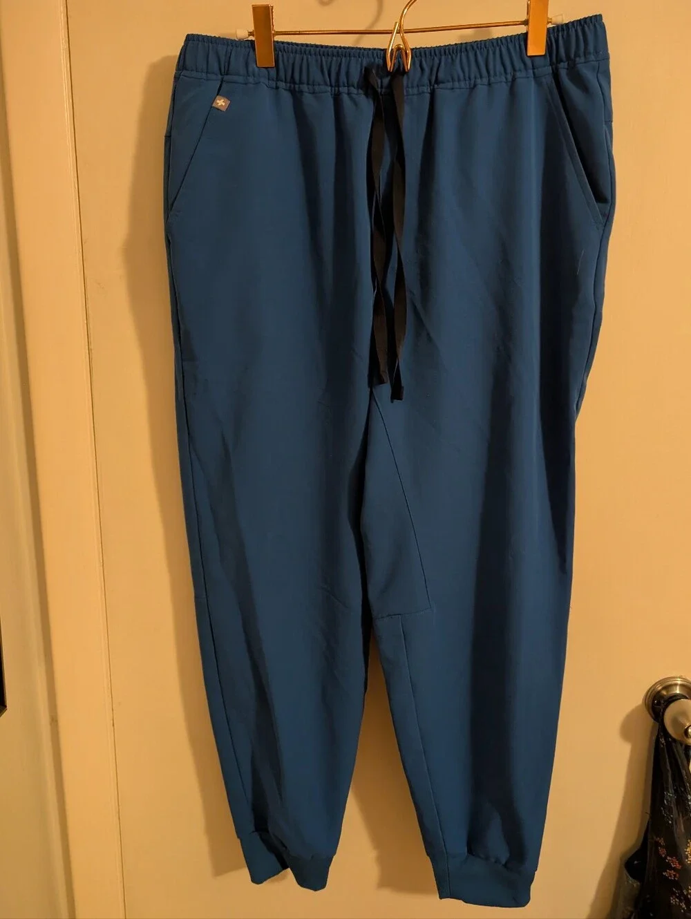 FIGS Scrub Pants Mens M/S Blue Tansen Jogger Technical Drawstring Medium Short